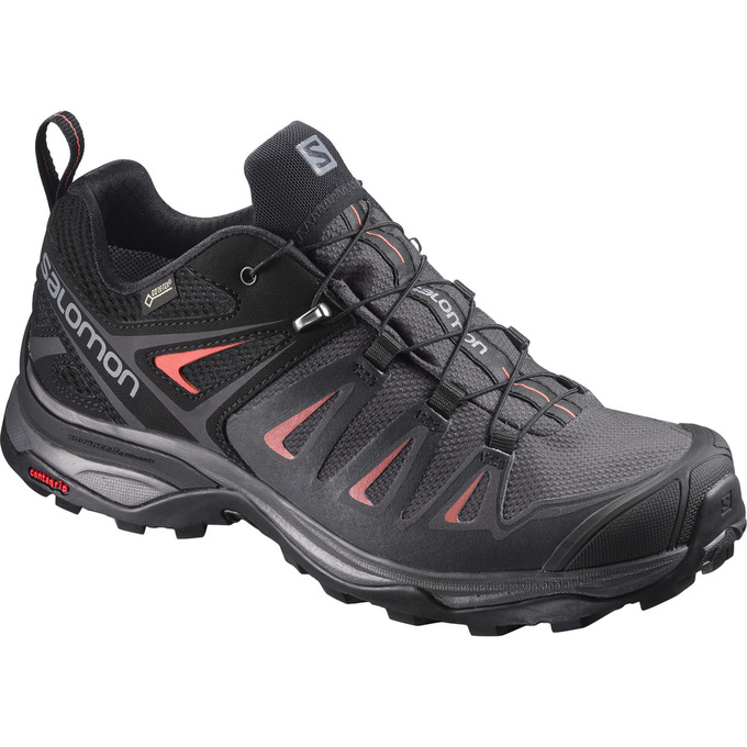 Zapatillas Trekking Salomon Mujer Negras - Salomon Argentina X ULTRA 3 GTX® W ,840576-SNJ